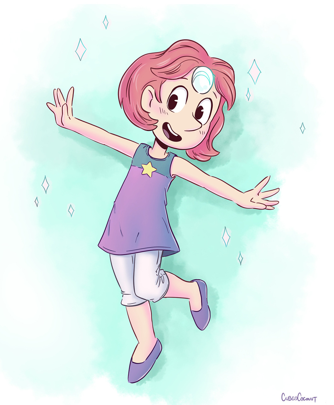 Meet Gretel, the star of an AU where Pearl has a daughter! Big thanks to the awesome