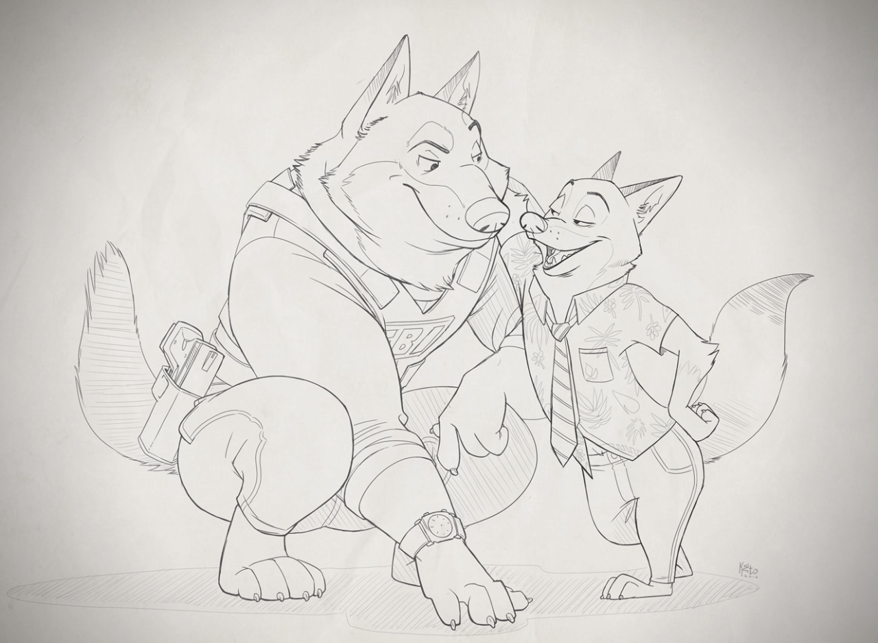 ketowuskiburr:  “Letting It Play Out” Featuring: Keto &amp; Nick Wilde Keto,