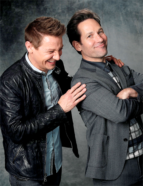 clintofbartons:JEREMY RENNER AND PAUL RUDD© Mario Anzuoni| Los Angeles, April 6th 2019