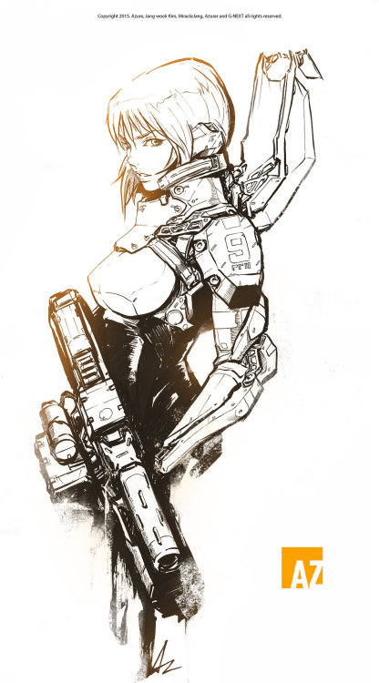 rhubarbes:  Concept art by Jang Wook Kim.More robots here.