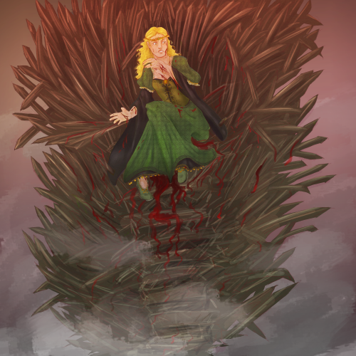 aegontheconquerorwithteats:Here are the Daenerys and Cersei pieces that I commissioned from the incr