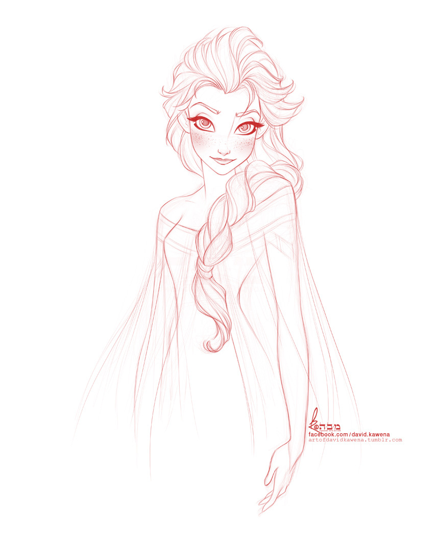 artofdavidkawena:  Exploration sketches from Frozen. These were the first ever takes