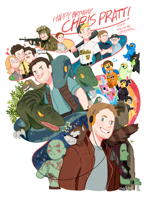 sodam-art:Happy 36th Birthday Chris Pratt! ILY!!!!!!!!!