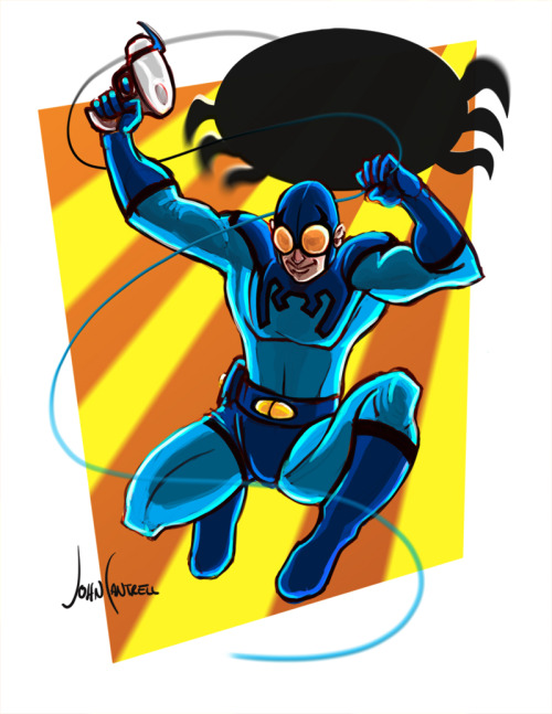 cantrellstuff:  A Hero who loves his job. Blue Beetle: Ted Kord