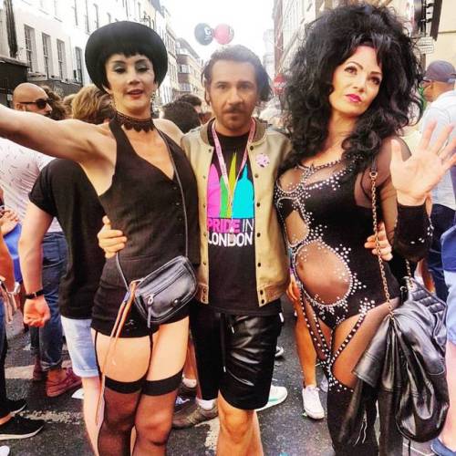 And then I bumped into #Liza with a Z and #Cher!  Happy #LondonPride my darling friends.Wishing ever