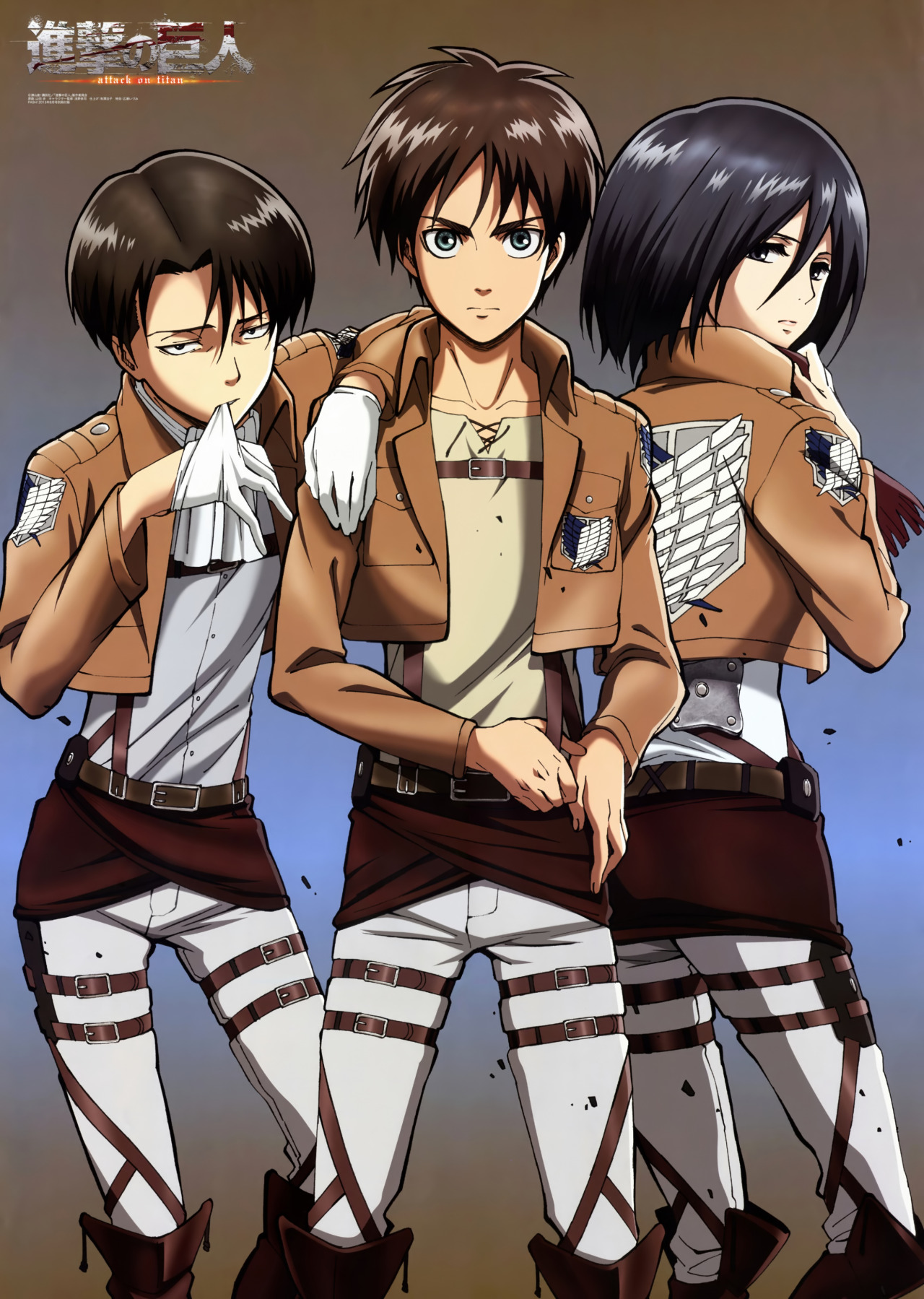 The Eren cover and standing figure from Gekkan Shingeki no Kyojin Volume 11! The