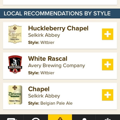 Nice recommendations from @untappd for local brews :) @selkirkabbey #craftbeer Drinking the Sonnet from @stbcbeer