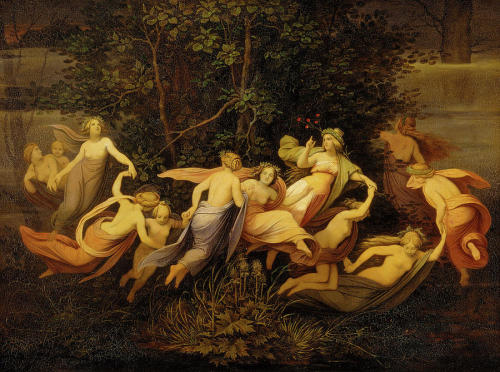 Fairy Dance in the Alder Grove, 1844 (Oil on Canvas), by Moritz von Schwind