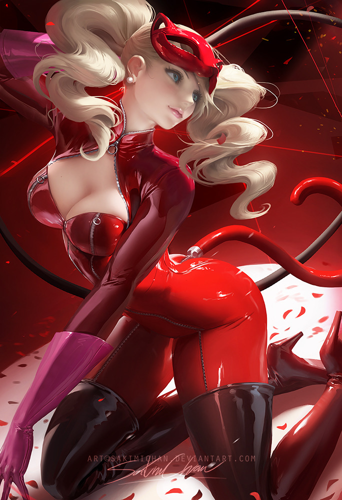 sakimichan:Ann Takamaki from Persona5, I love this game♥ her outfit was fun to