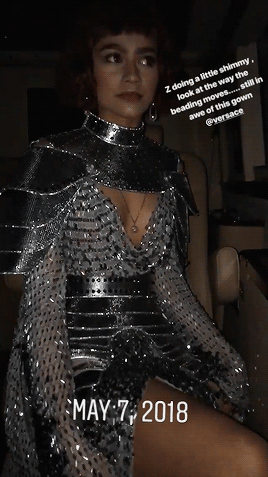 Zendaya en route to the 2018 Met Gala (@luxurylaw)