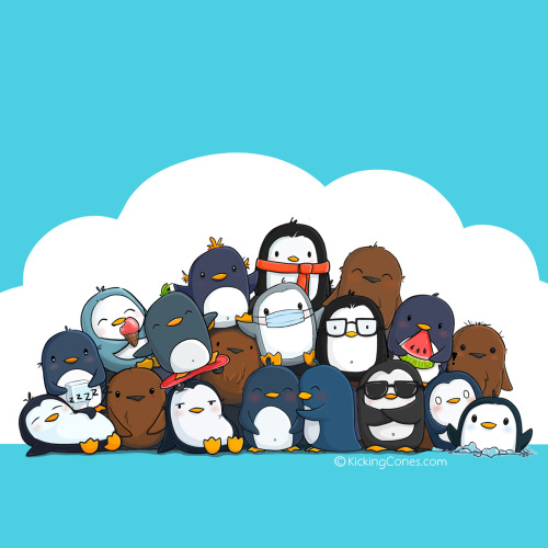 These 19 penguins gave me carpal tunnel! They are so proud. Look how proud they are.