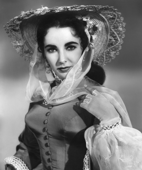 Elizabeth Taylor in a publicity still for Raintree County, ca. 1957.