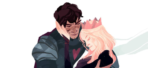 galaxyspeaking:A Knight &amp; His Queen.Okay so this is a little fanart of Bellamy &amp; Cla