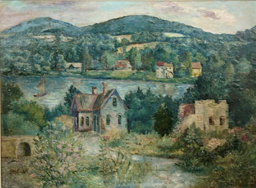 david-burliuk: Landscape near Kingston, 1942, David Burliuk