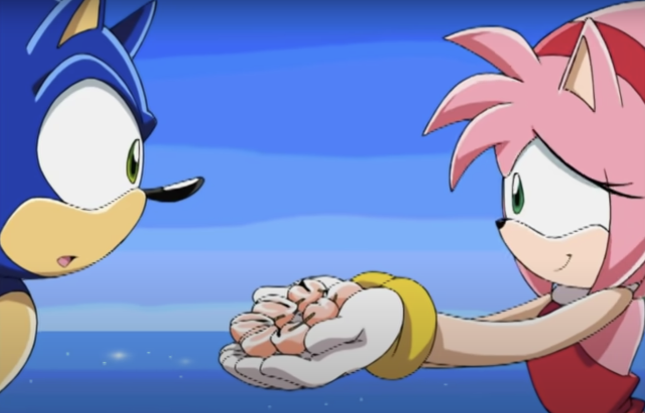 Sonamy suprise kiss and hug : r/AmyRose