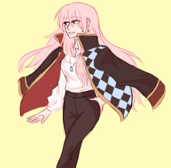 a rough thing just to see how luka&rsquo;s color palette would work w/ howl&rsquo;s coat ahaaaaaaaaaa