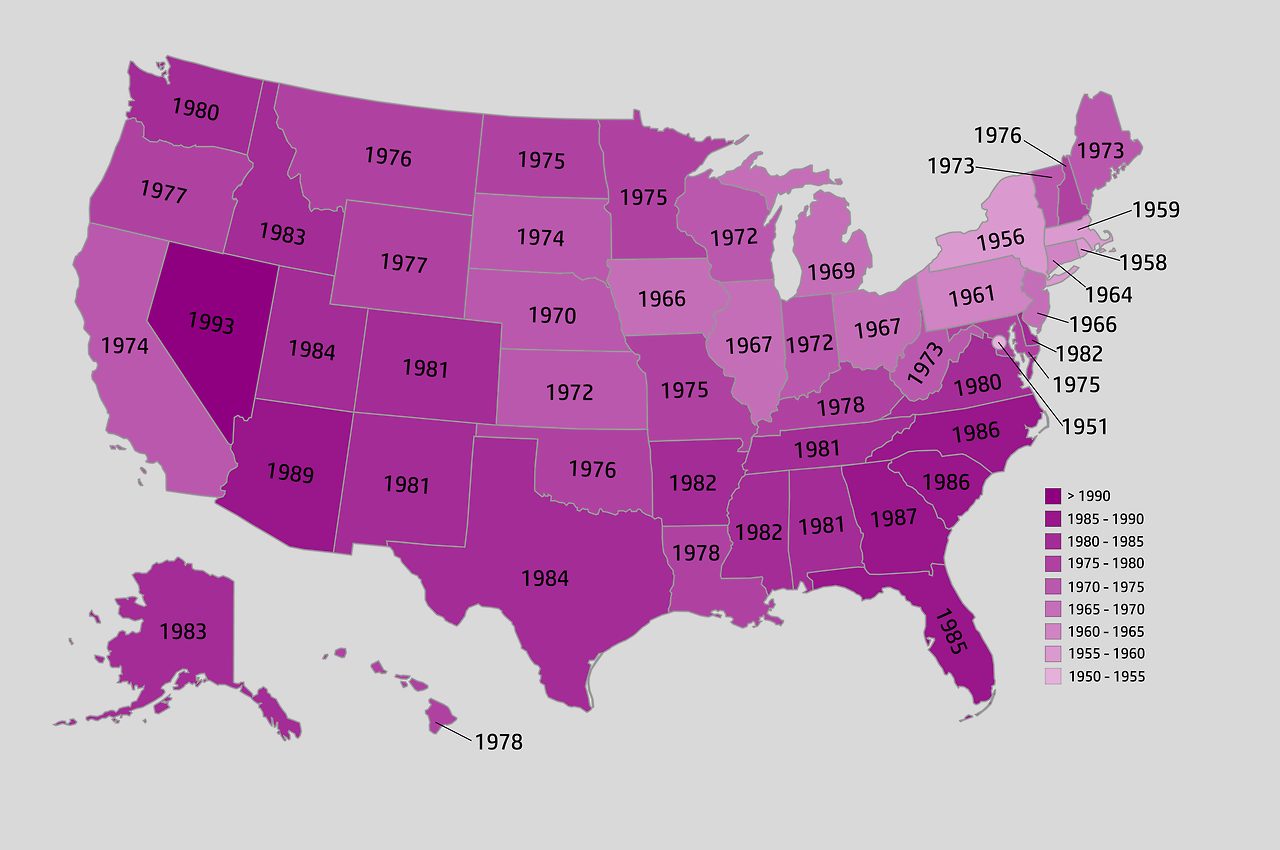 Average Year That Homes Were Built.
[[MORE]]Data source
The newest houses are built in Nevada with an average build year of 1993 and the oldest are in D.C. with an average build year of 1951.