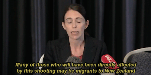 evidencei:Jacinda Ardern, the New Zealand prime minister, speech about the terrorist attack in Chris