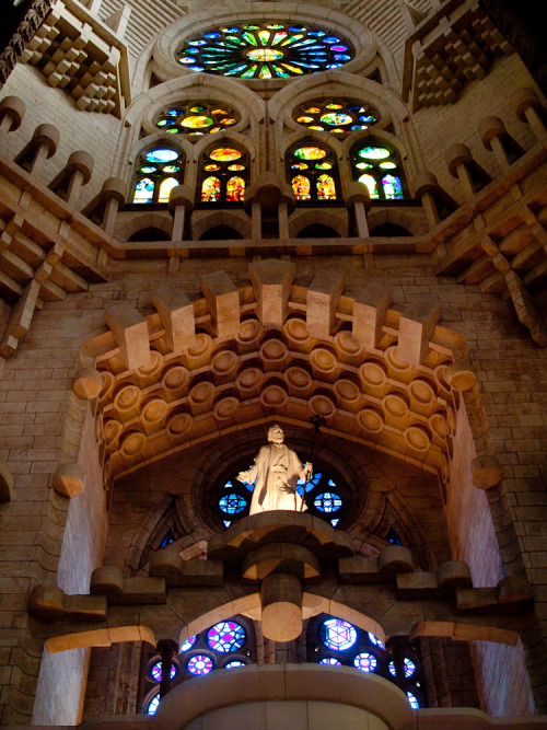 odditiesoflife:Sagrada Família With its unparalleled Gothic architecture, Sagrada Família is the mos