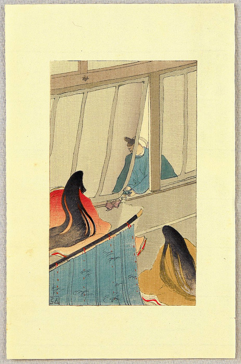 Tale of Genji illustrated by Nakazawa Hiromitsu, 1912