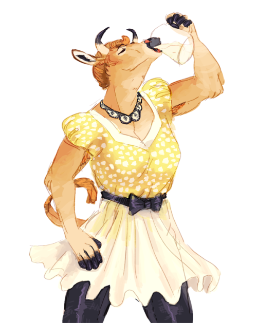 mrvalravnen:  Cows are cute, I needed one Sorry not sorry for the furries 