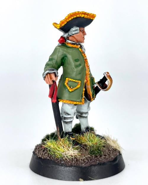 Marquis De Montcalm, a Christmas gift for my dad. Fun to paint an old historical model!