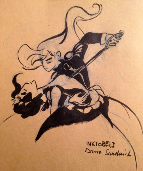 nomnomsandwich: #inktoberI LOVE THE ANIME UTENA !!!! OOOOOOOOOOOOMG it’s so cool 