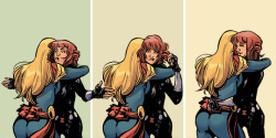 mschavez:  “It’s good to see you too, Carol.”Carol Danvers and Natasha Romanoff in Captain Marvel #6