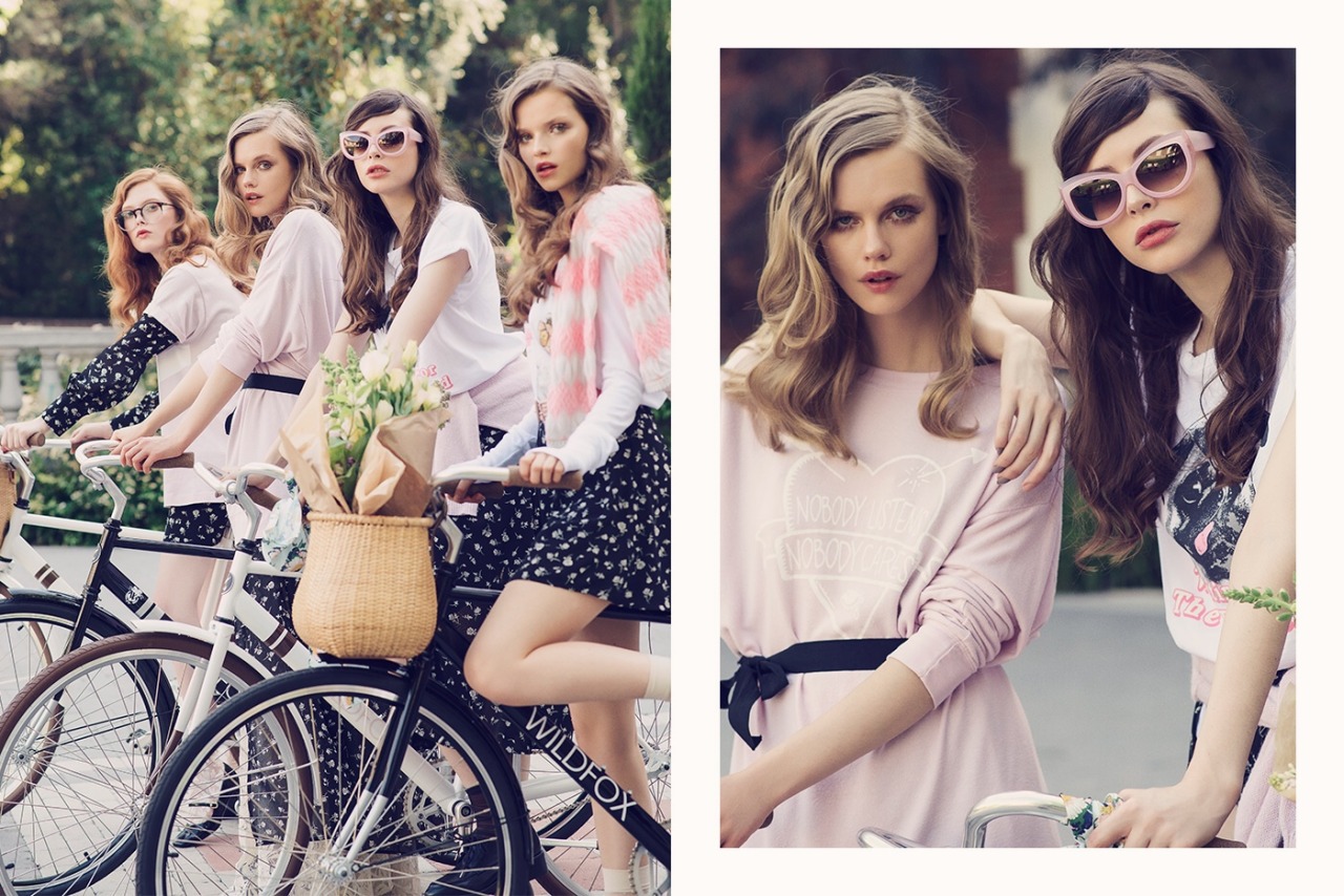 impo-kempi:  Wildfox Academy by Wildfox Couture  Models Charlotte Kemp Muhl, Christina