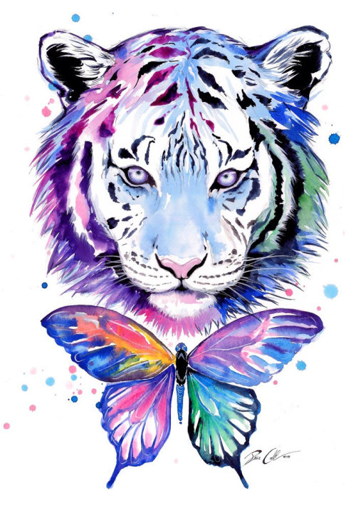 culturenlifestyle:  Exquisite and Vibrant Wildlife Portraits by Pixie ColdGerman artist known as “Pixie Cold’ became a professional artist in 2012, after four years of struggle. Homeless and lost, Pixie Cold’s passion was redirected from grieving