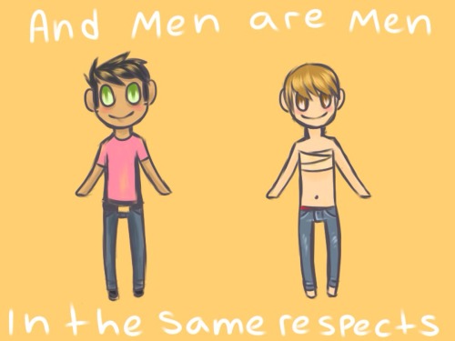 cupcakes-and-equality:   “Women are women regardless of sex And men are men in the same respects  You can be both or a mix of the two Or you can be neither if that’s what suits you But people are people whatever their parts Because what really matters