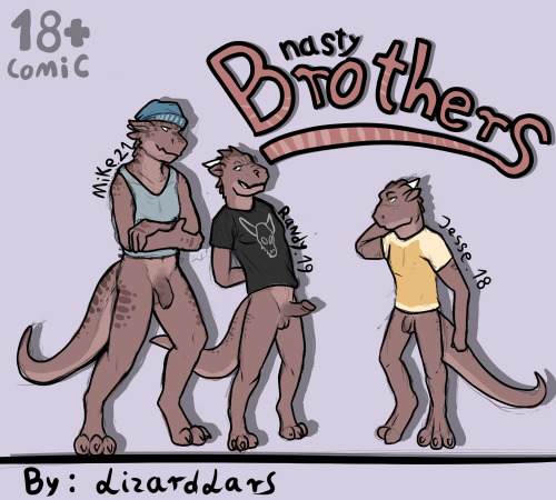 furryrule34andmore:  Nasty Brothers (Part 1)Source:  http://www.furaffinity.net/user/lizardlars/