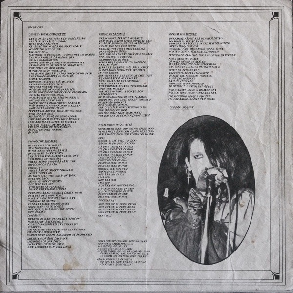 postpunkindustrial:Christian Death ‎– Only Theatre Of Pain LP 