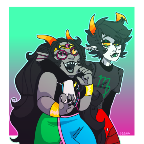 p666t:I got a request for Fef and Kanaya holding hands and like,, this counts right