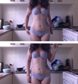 killerkurves:  submission - the-journey-of-tori:  Bloated and full of cereal, but I’m feeling cute. 