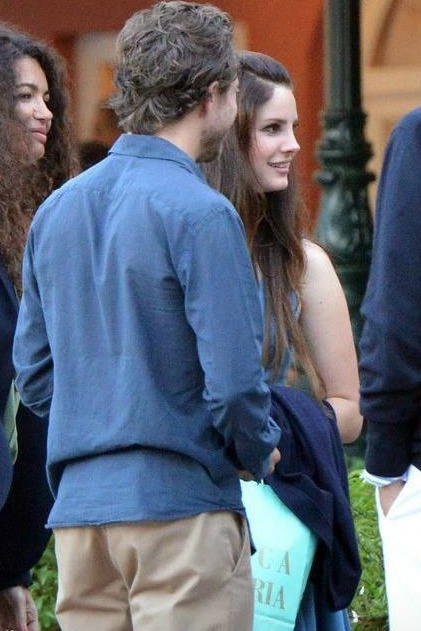 Lana Del Rey and Francesco Carrozzini spotted in Italy earlier today.
