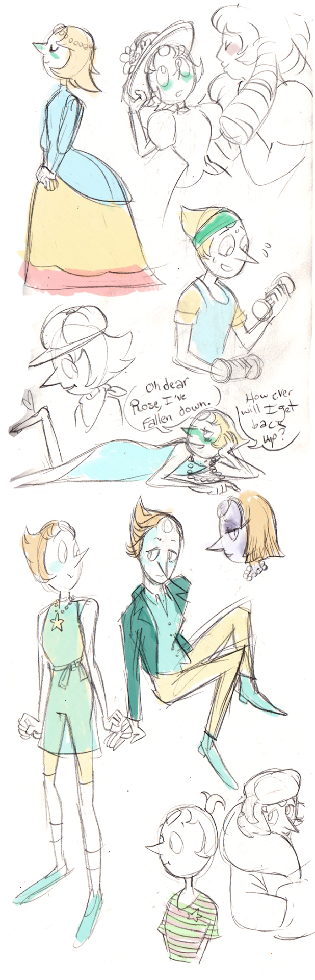three-legged-cow:  Some Pearl Doodles 