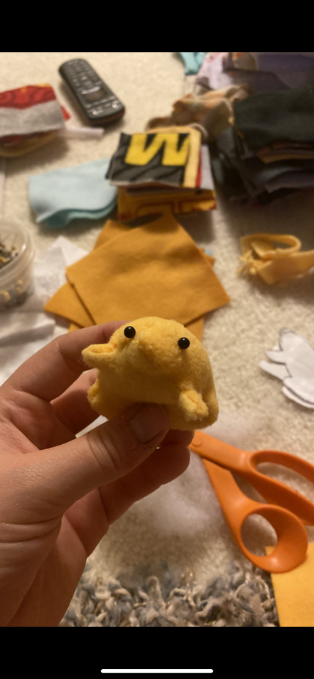 boigameista:atomicelixir:boigameista:boigameista:i dont think i posted these but here i made a little frog pattern to make tiny frog toys with my grandmathis is the first lil guy I made while still learning how i should sew itAAA ok so a lot of people