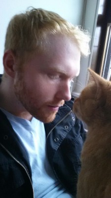 gingerrevolution:  Me and my cat Biffles.