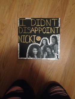 christinalangilotti:  Finished decorating my high school graduation cap.