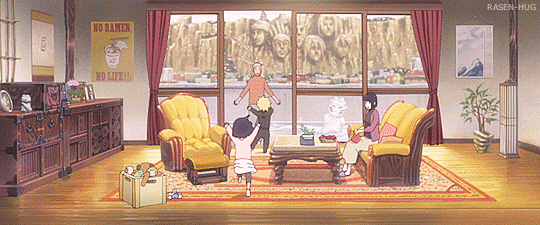 annalovesfiction:  Hinata smiling at her kids and husband (ღ˘⌣˘ღ) Naruto