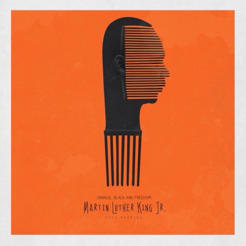 smokelilies-jade: nikkofrikko: Artist Fred Martins uses the symbol of the Afro Comb to celebrate act
