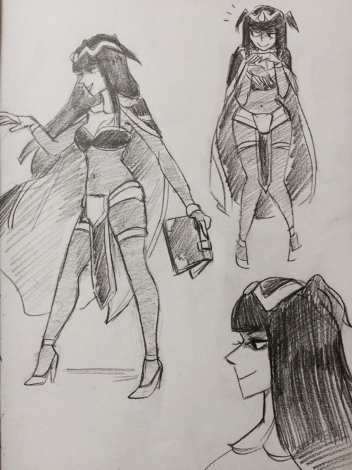 shaburdies:  So many Tharjas!!  To absolutely no one’s surprise, I went to the Fire Emblem themed Toons on Tap session last night! My lovely friend Tam was the model so that also gave me incentive to go! She was amazing and totally captured Tharja’s