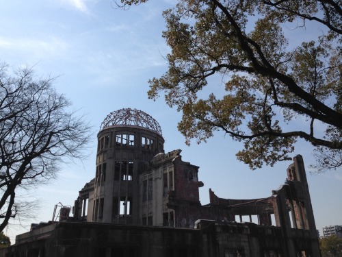 An Important History Lesson. We took a day trip to Hiroshima today to visit the Atomic Bomb Dome, Pe