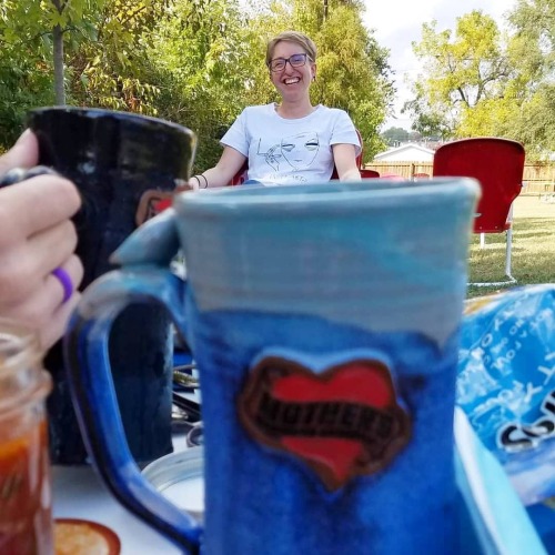 Mother&rsquo;s mugs and the nerd who made them. So glad I got to have a socially distanced beer 