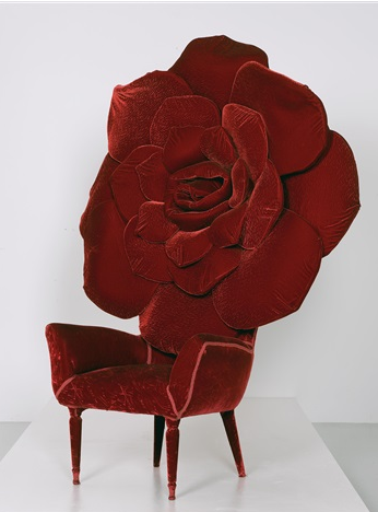 jaw8jaw:Carla Tolomeo velvet ‘Rosa’ chair, 2003.