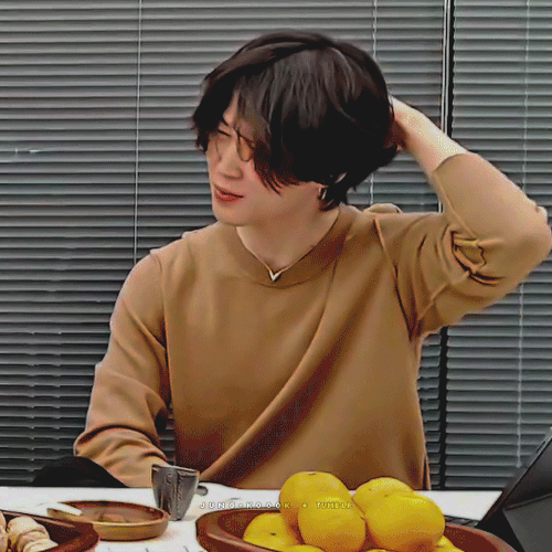 Jimin And His Fluffly Hair 