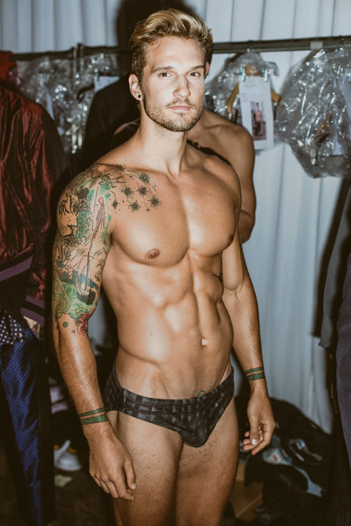 XXX vangephoto:  Parker Hurley backstage at Jeffrey photo