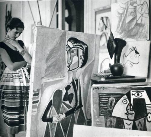 Jacques Henri Lartigue, Florette as Picasso’s studio, 1955