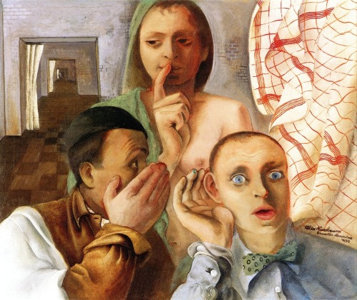 The Secret Felix Nussbaum 1939 Private Collection Painting - Oil On Canvas Height: 61 Cm (24.02 In.),